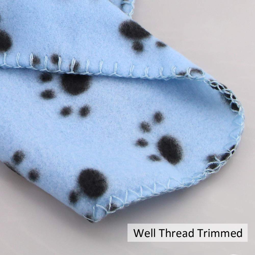 Comsmart Dog Blankets For Small Dogs, 6 Pack Puppy Blanket Cute Paw Print Pet Blanket For Dog, Puppy, Cat, Kitten, 39X35 Inches,