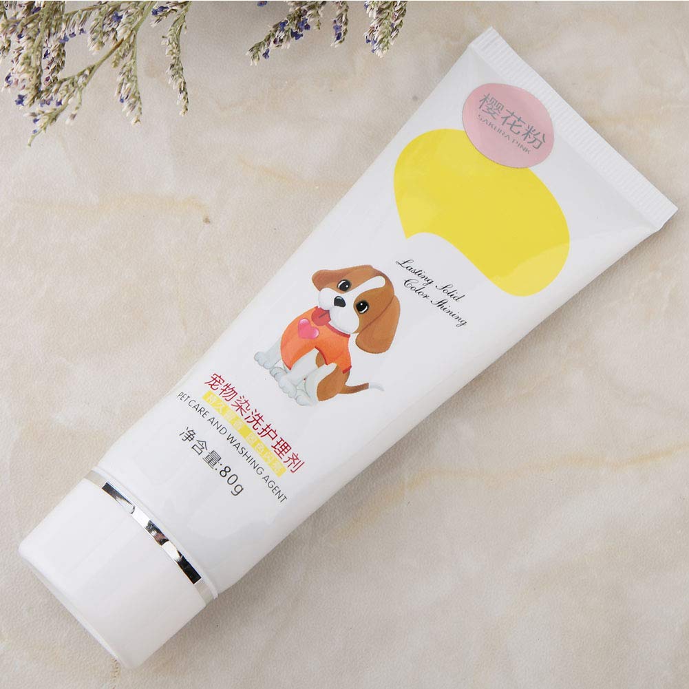 Jeanoko 80G Pet Dog Hair Color Dye Dyeing Harmless Dyeing Agent Completely Safe Multiple Colors Available Pets Hair Dye For Dogs