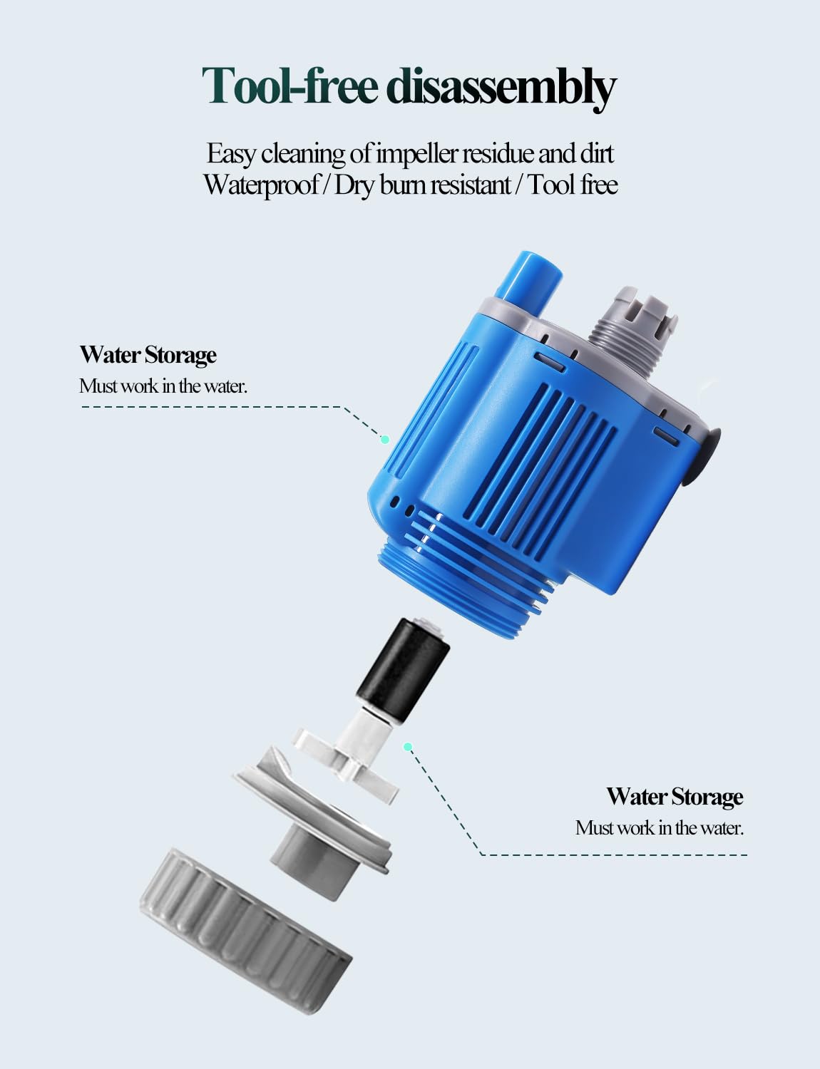Upettools Aquarium Gravel Cleaner - Electric Automatic Removable Vacuum Water Changer Sand Algae Cleaner Filter Changer 110V/28W