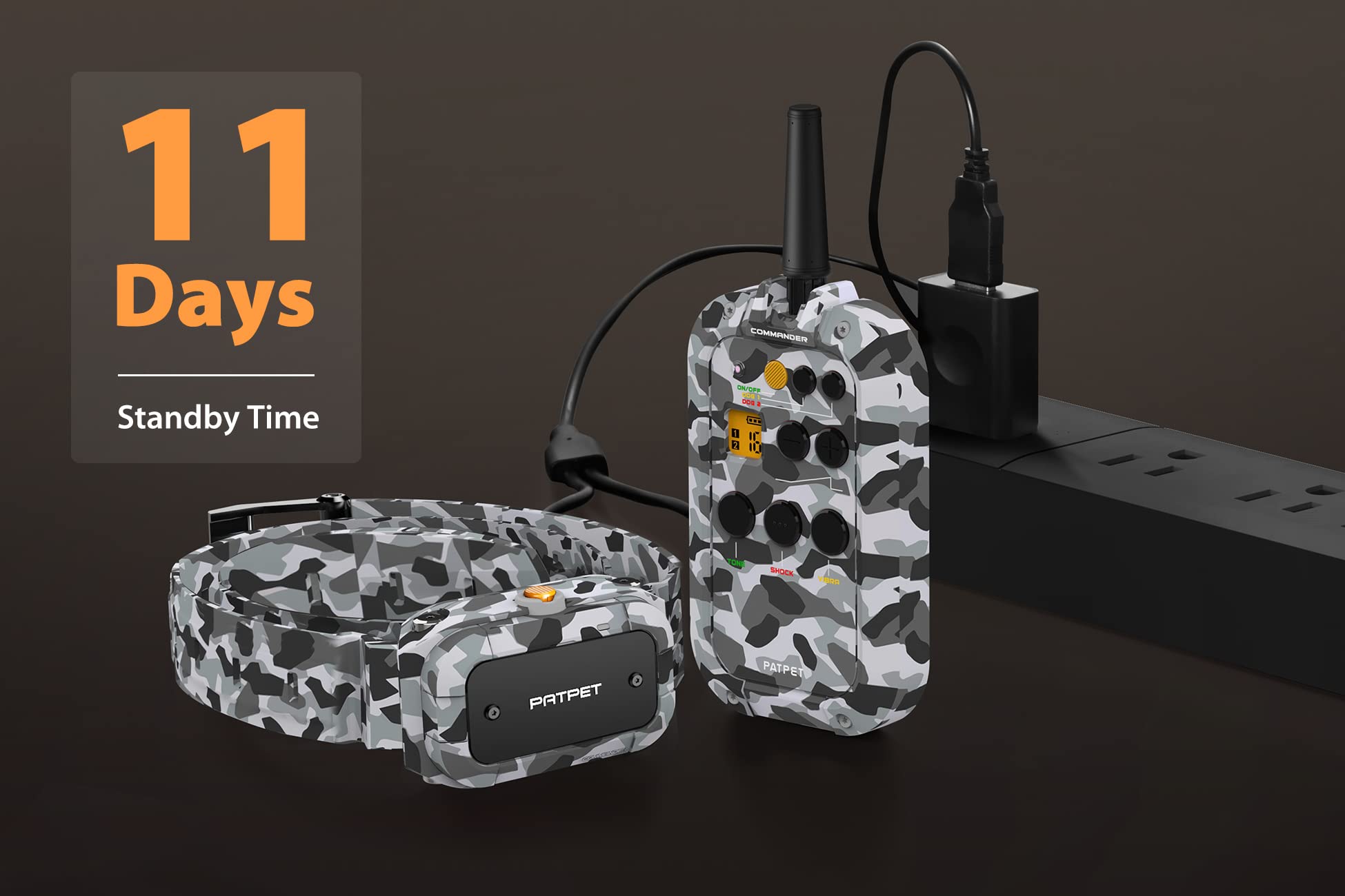 Patpet Dog Shock Collar With Remote 3/4 Mile Range Dog Training Collar Include Rechargeable Waterproof E Collar, Outdoor Trainin