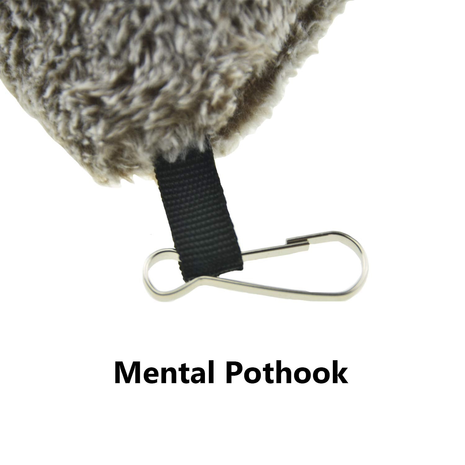 Muyaopet Bird Parrot Nest Hammock For Parakeet Conure Lovebird Small Animal Hamster Sugar Glider Hanging Bed Hideout House (S(Length:6.2Inch), Gray)