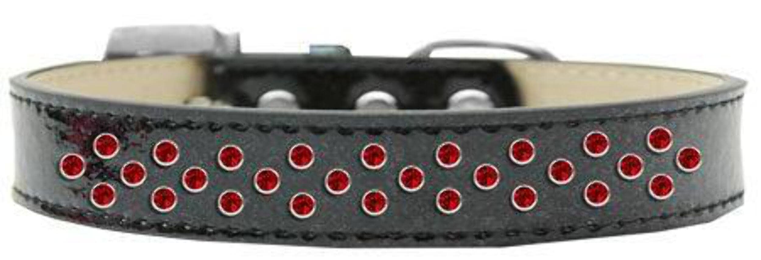 Mirage Pet Products Sprinkles Ice Cream Dog Collar with Red Crystals, Size 20, Red