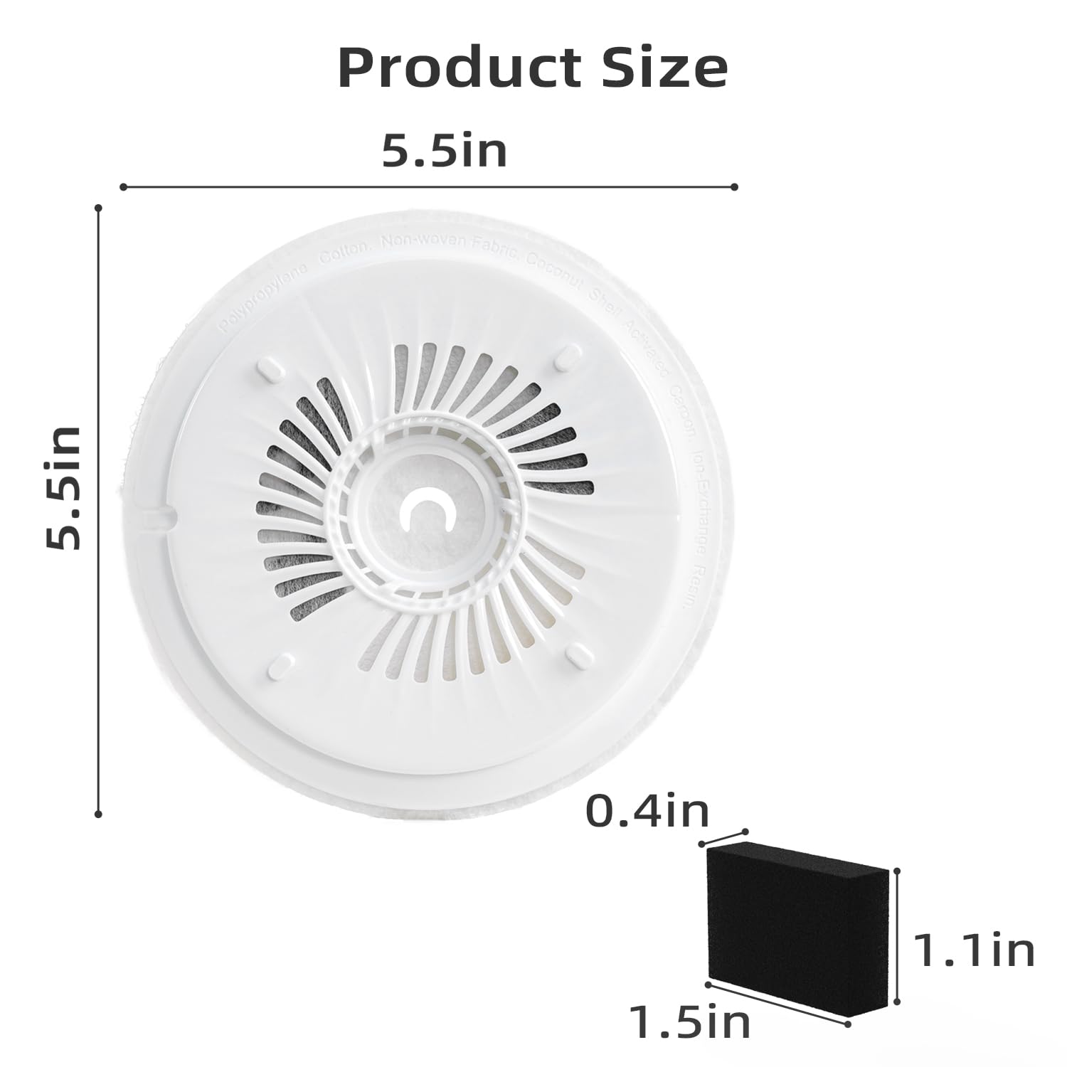 Upgraded Filter Units 3.0 For Cat Water Fountain E Versweet 2S/3/3 Pro, E Versweet Solo 2/Solo Se, Replacement Filter Activated
