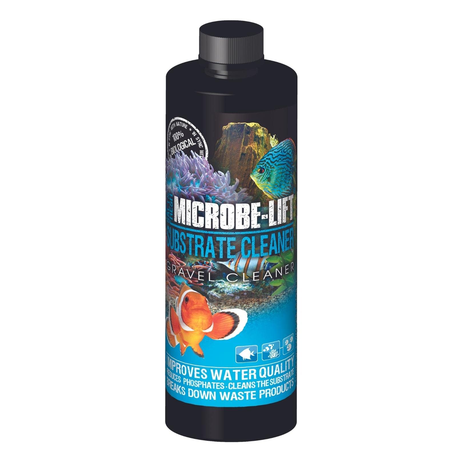 MICROBE-LIFT GSC16 Professional Gravel & Substrate Cleaner for Freshwater and Saltwater Tanks, 16 Ounces