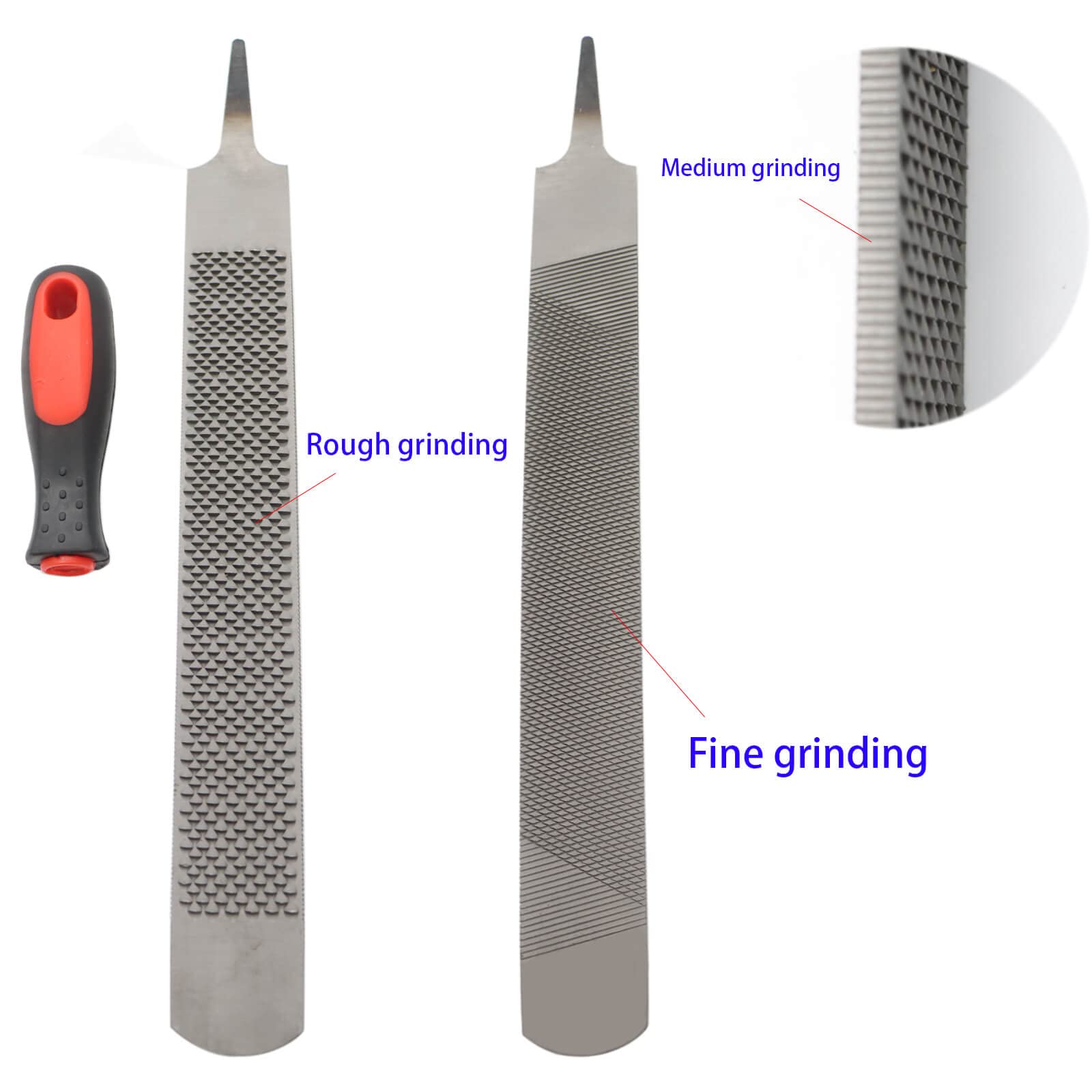 Qlvily 18 Inch Hoof Rasp, Horseshoe File With Rubber Handle, Carbon Steel Farrier File Tool, Suitable For Horse/Goat/Cow/Donkey/