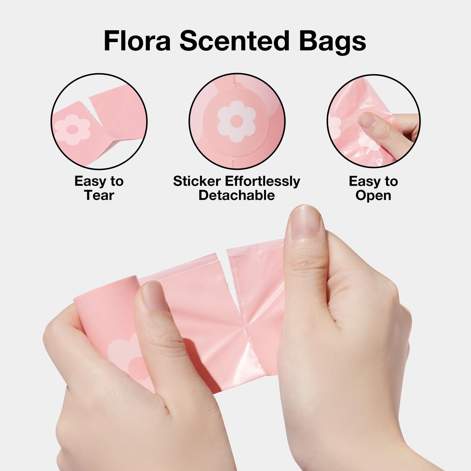 VETRESKA Lavender Scented Dog Poop Bags, Leak Proof, Extra Thick, 540 Count, Pink, High Density Polyethylene
