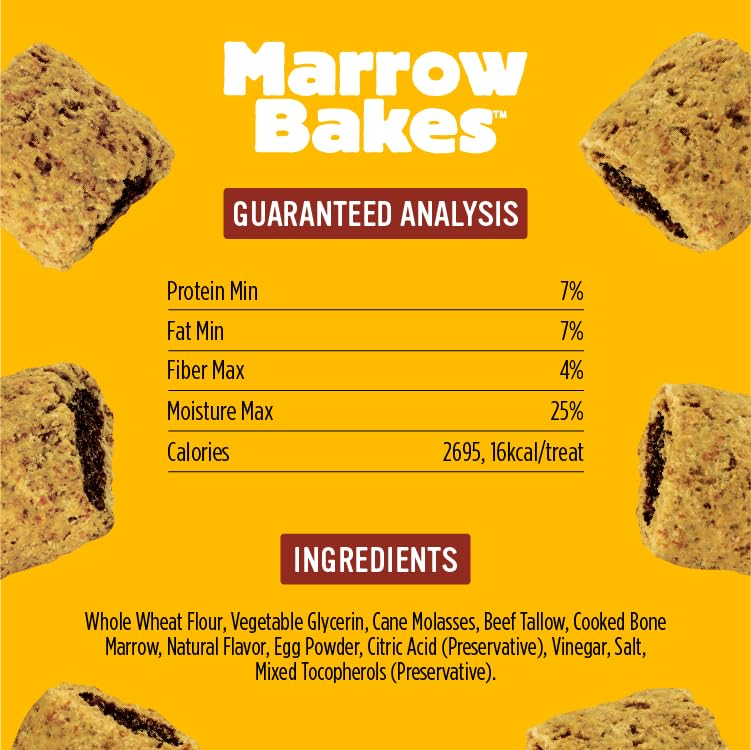 Blue Dog Bakery MarrowBakes Beef Flavor Dog Treats, 12 oz - Natural Crunchy Snacks for Small Dogs