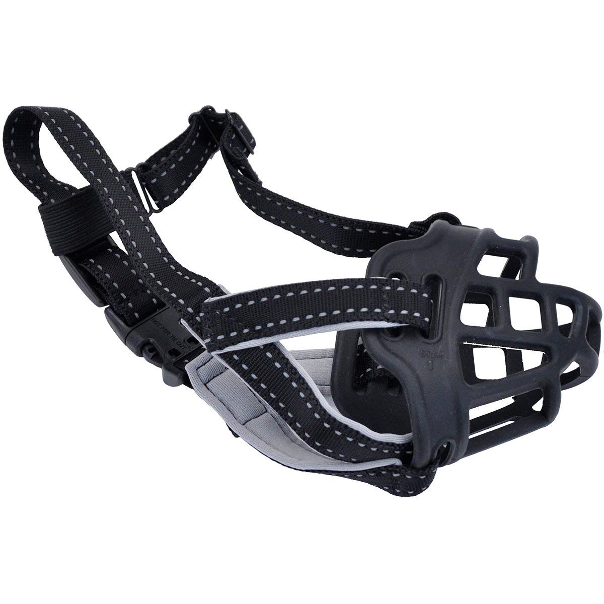 Coastal Pet Soft Basket Muzzle For Dogs Black