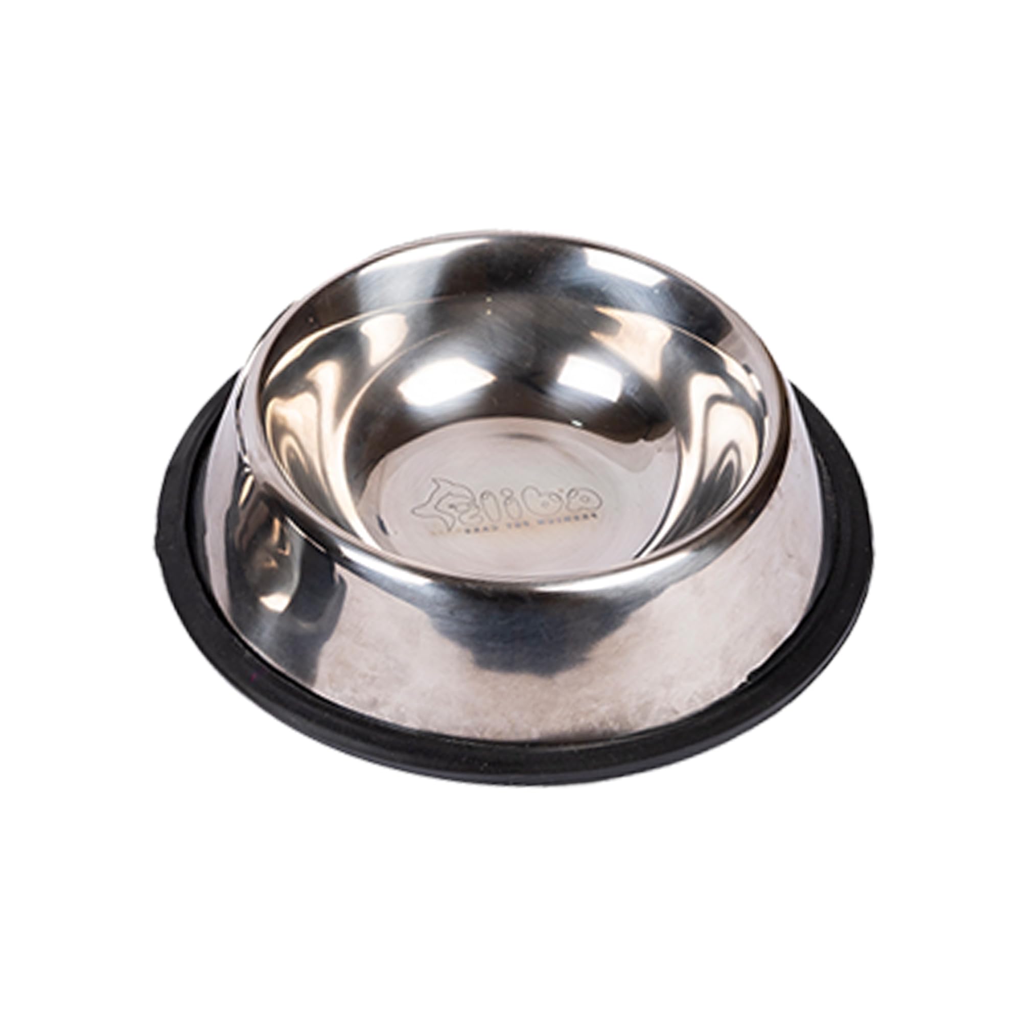 AdilS Stainless Steel Dog And Cat Feeder  NonSlip Base, Easy To Clean, Durable & BiteResistant Pet Food Bowl | Pet Feeder For
