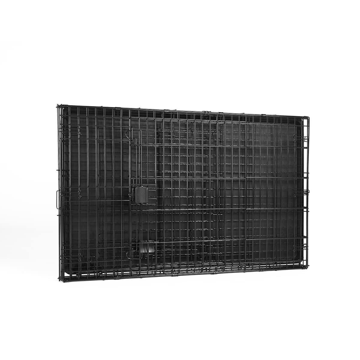 Amazon Basics Foldable Metal Wire Dog Crate, Double Door, 48"x30"x32.5", Black, Model 9001N-48B