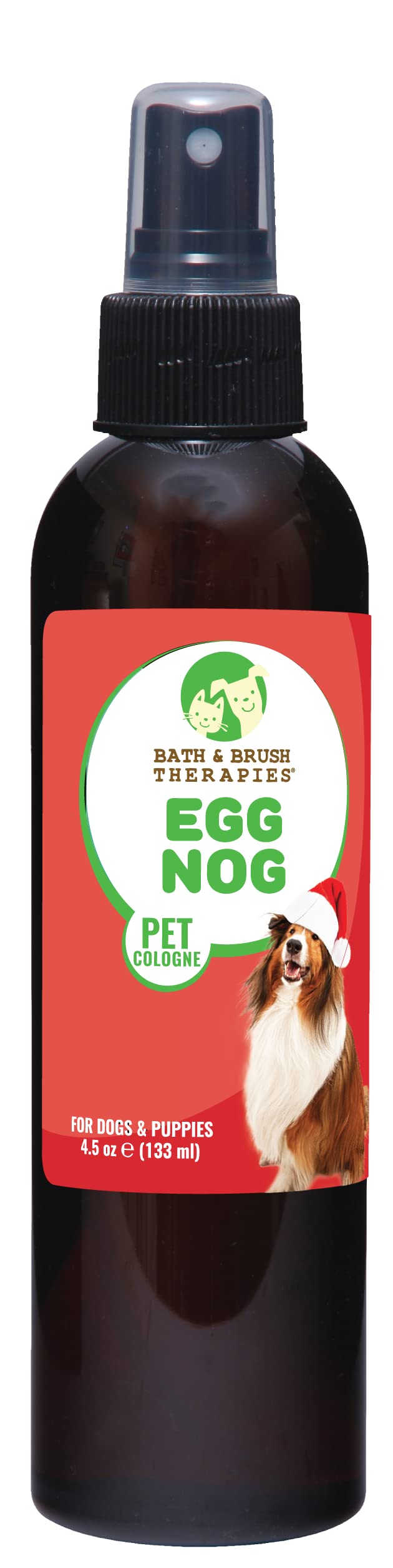 Showseason Animal Products Bath & Brush Therapies Pet Cologne Egg Nog For Dogs 4.5 oz | Long-Lasting Odor Eliminator | Paraben-F