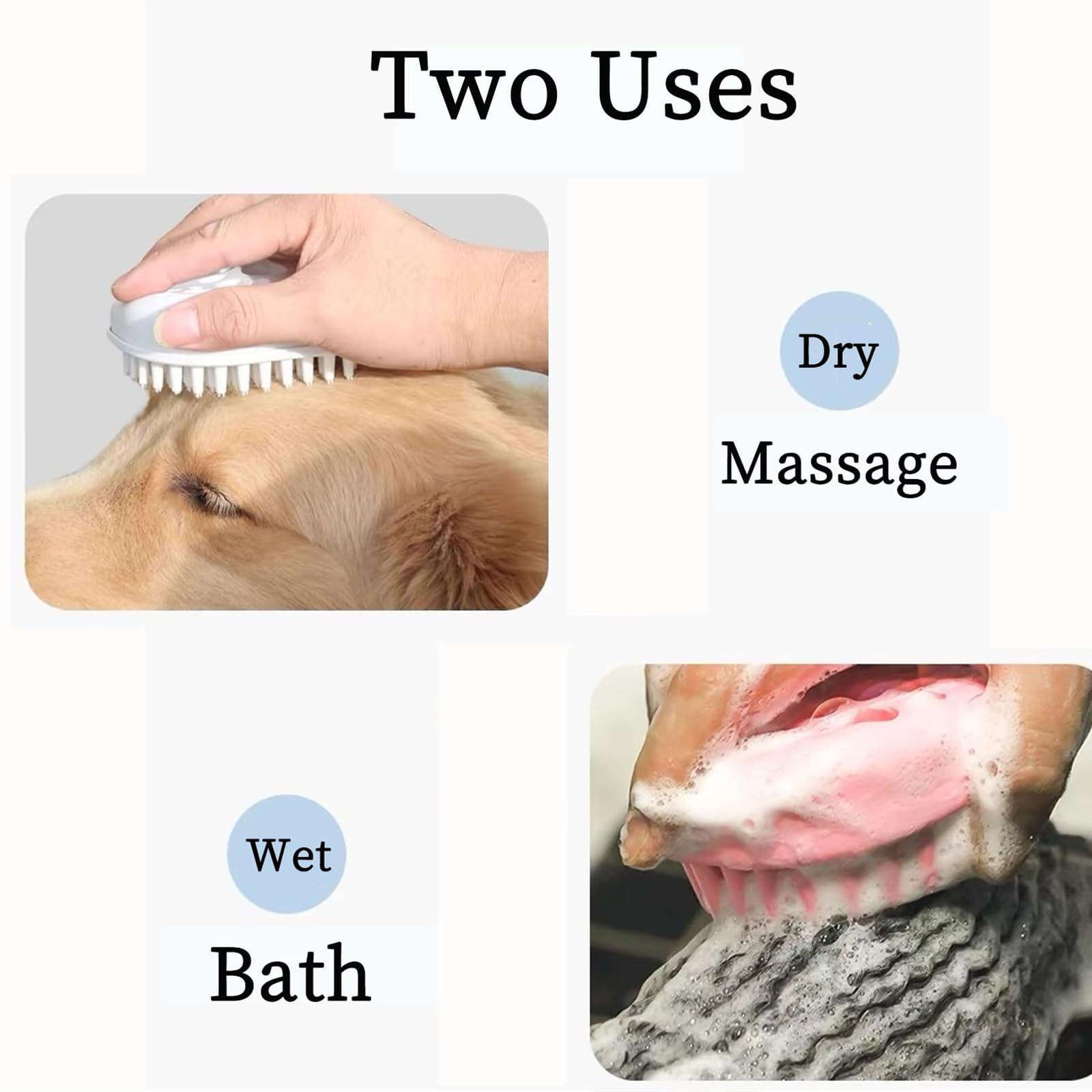 MAEELOU Small Dog Brush- Grooming Tool for Teddy, Yorkies, Maltese, Shih Tzu, Chihuahua - Puppy Hair Brush (Electroplating Purpl