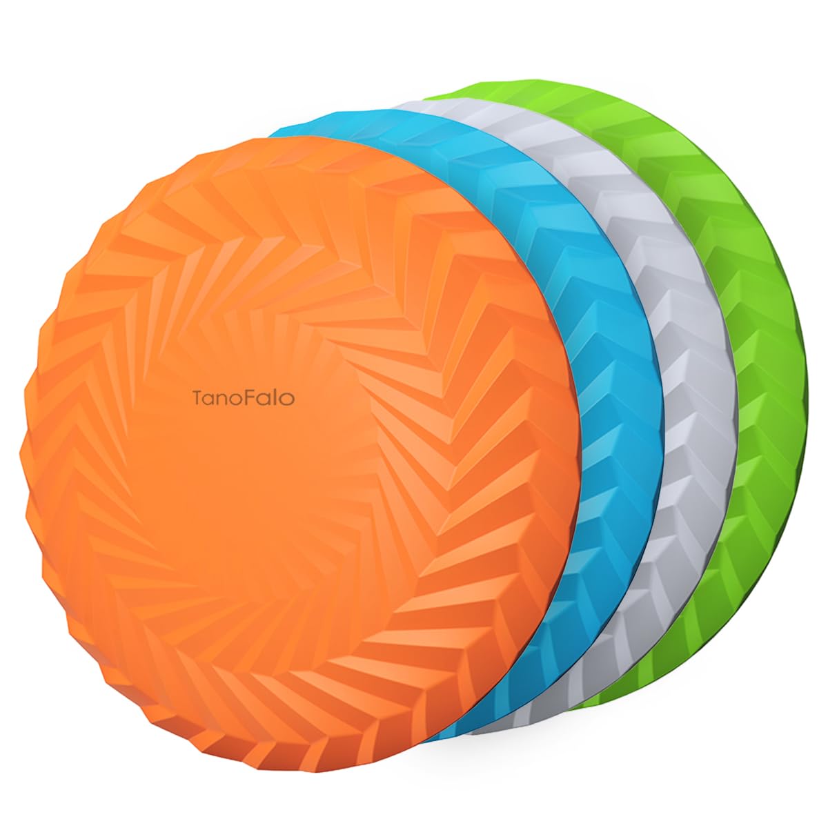 Tanofalo Dog Flying Disc, Dog Flyer Toy 7.2 Inch, Tear Resistant Soft Tpr Material, Durable Interactive Outdoor Fetch Toy-Floats
