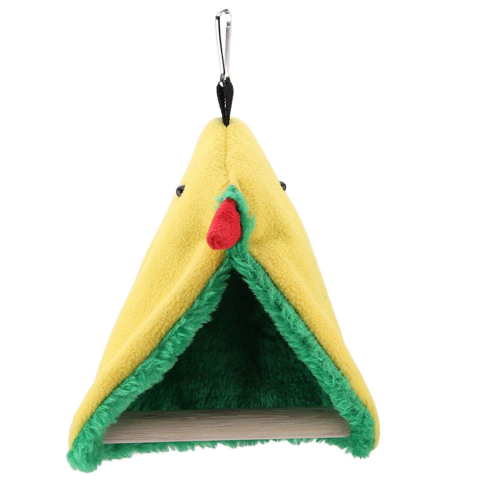 Cigemay Parrot Hammock, Reduce Stress Bird Happy Tent, Bird Hammock, Finches Macaws Cockatiels For Small Parakeets