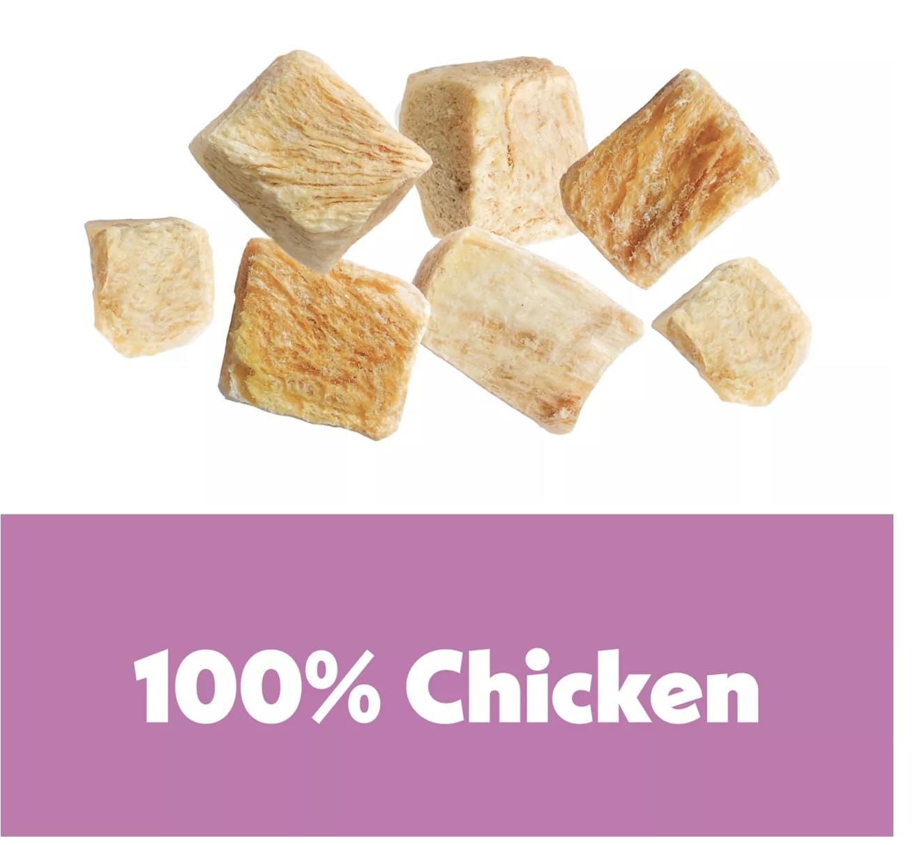 Wiggles & Wags Freeze Dried Chicken Dog Treats, 5 oz, with DN Essentials Bone Shaped Waste Bag Dispenser & Roll