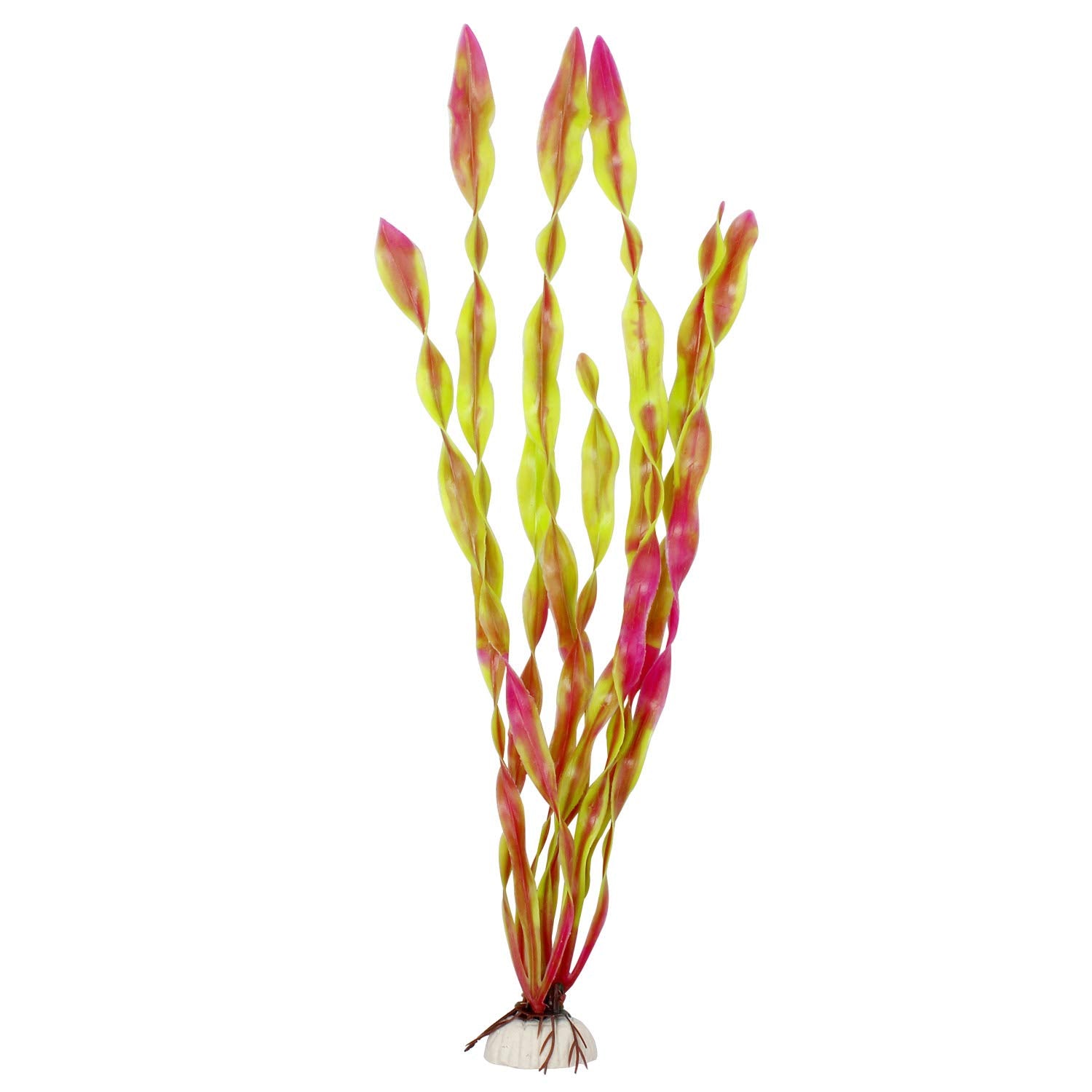 Mylifeunit Artificial Seaweed Water Plants For Aquarium, Plastic Fish Tank Plant Decorations 10 Pcs (Wine Red)