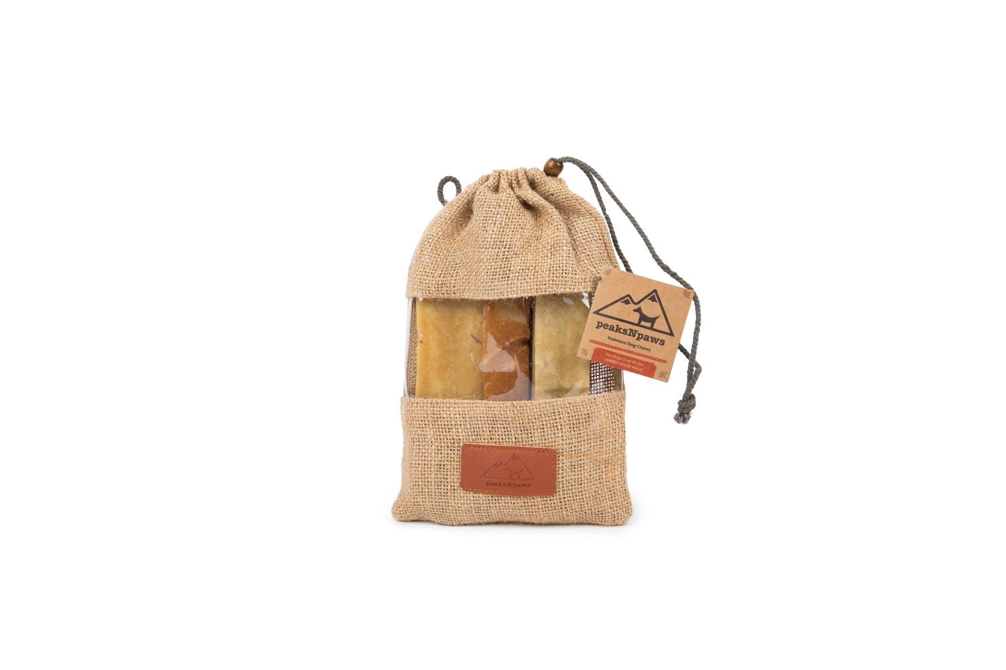 peakNpaws Himalayan Yak Cheese Dog Treats - Natural Chews for Aggressive Chewers - Grain-Free, Easily Digestible, Promoting Oral