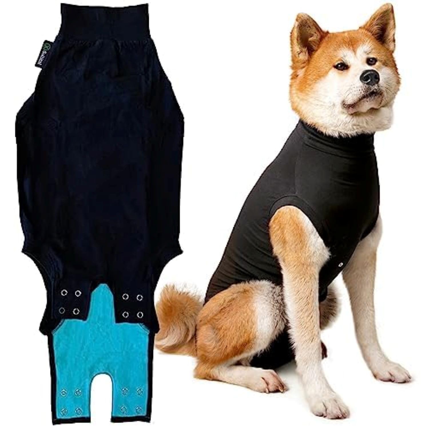 Suitical Recovery Suit for Dogs - Dog Surgery Recovery Suit with Clip-Up System - Breathable Fabric for Spay, Neuter, Skin Condi