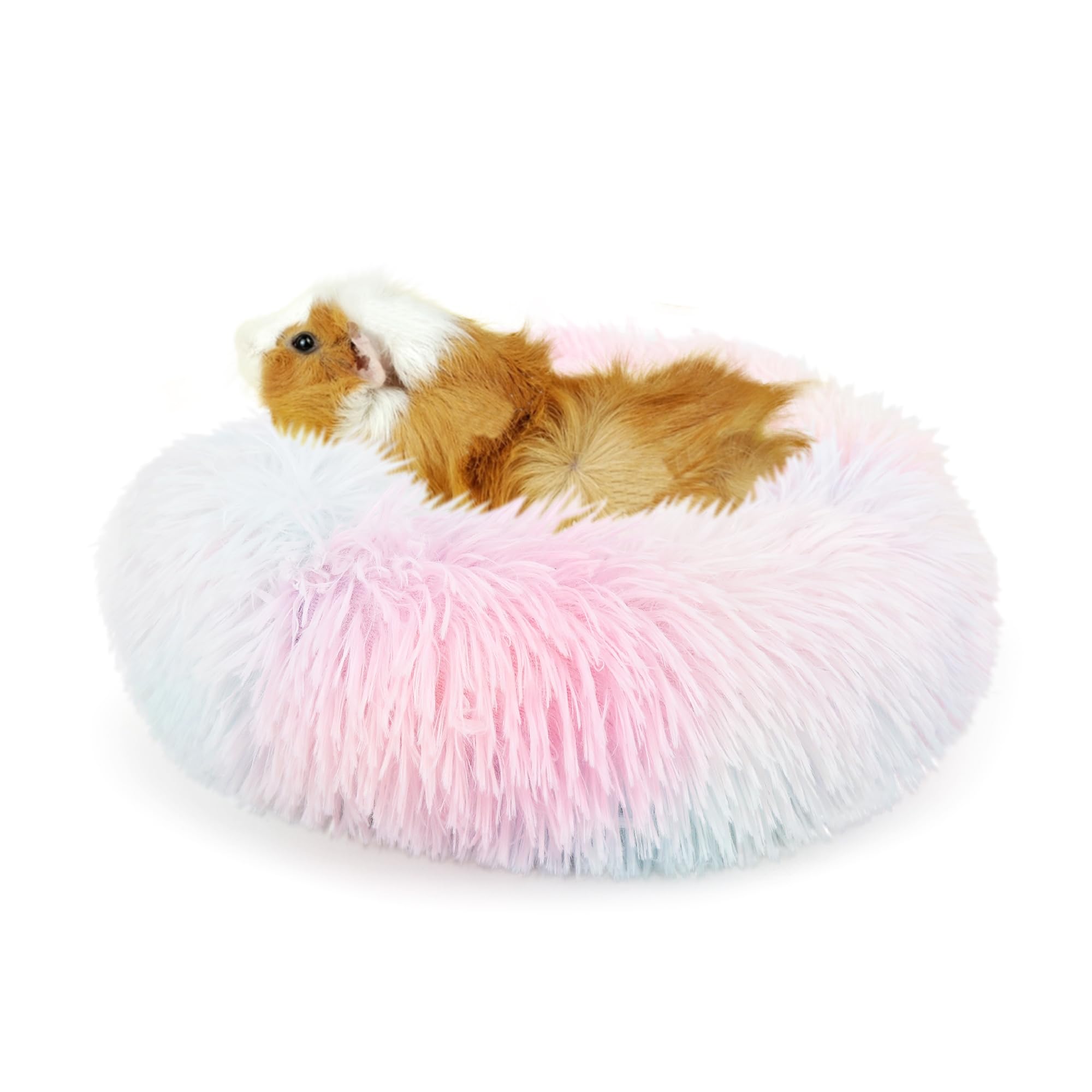 wrkfree Guinea Pig Bed for Cage Plush Calming Hideout, Warm Rabbit Bed for Hamsters Hedgehogs Ferrets Dwarf Rabbits and Other Sm