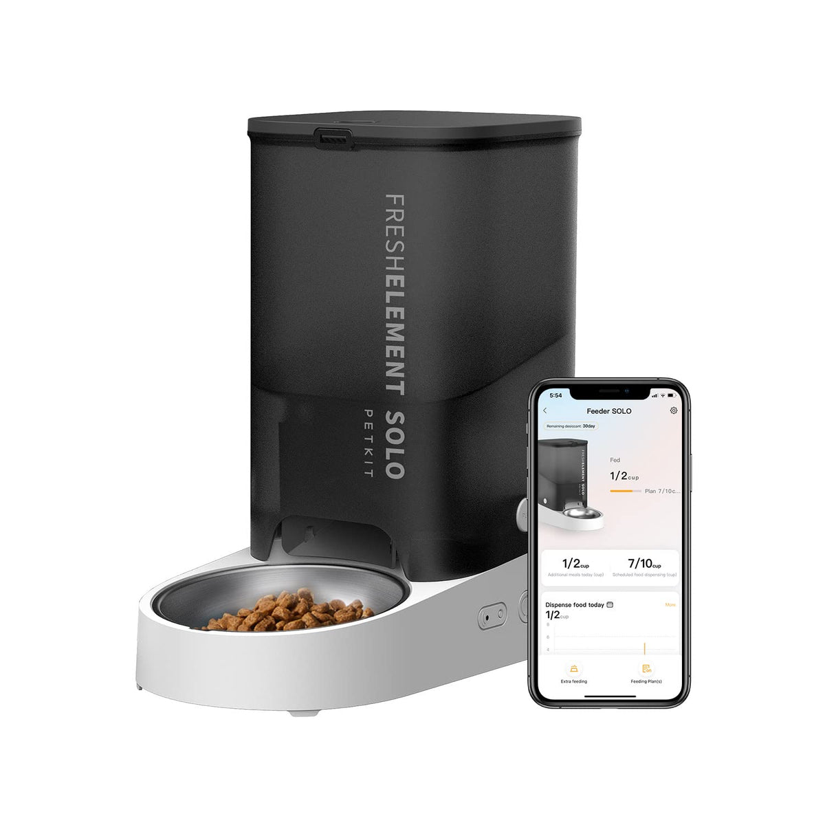 Petkit Automatic Pet Feeder, 3L Wifi Cat Dog Feeder, Schedule Feeding Pet Food Dispenser For Cats And Dogs With 304 Stainless St