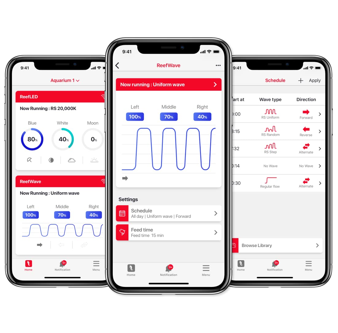 Red Sea ReefWave 25 Gyre Aquarium Water Flow Wave Pump | ReefBeat App Controlled Customized for Aquarium Fish Tank for Saltwater