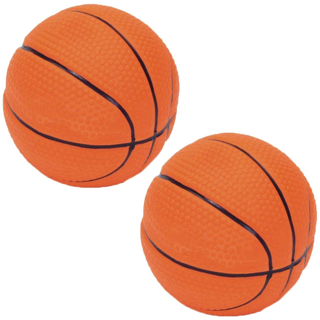 Coastal Pet Rascals 2.5' Latex Basketball Dog Toy With Squeaker (2-Units)