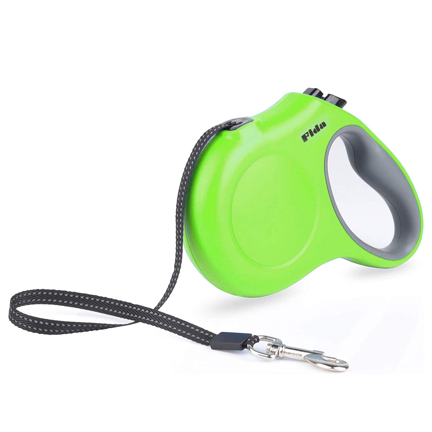 Fida Retractable Dog Leash, 16Ft Heavy Duty Pet Walking Leash For Medium Dog Or Cat Up To 44 Lbs, Tangle Free. One-Hand Brake (Medium, Green)