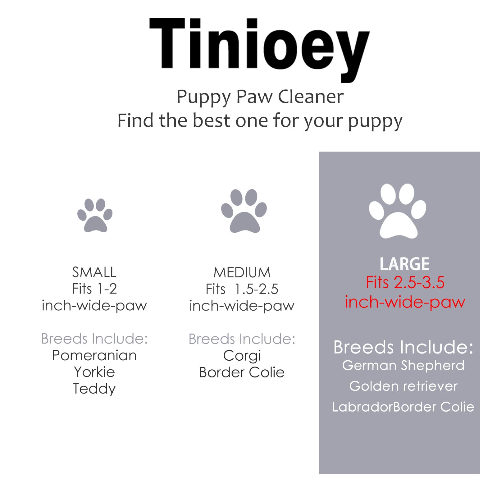 Dog Paw Cleaner For Large Dogs (With 3 Towels & Dog Bath Brush), Dog Paw Washer, Muddy Paw Cleaner, Pet Foot Cleaner