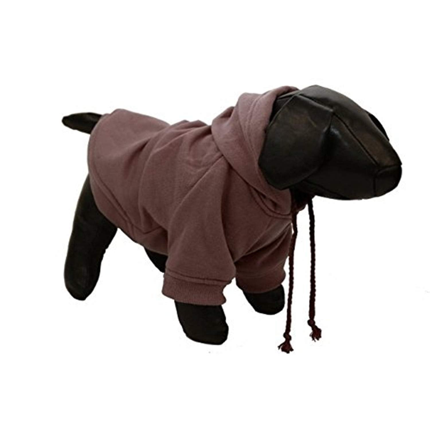 Pet Life Cotton Pet Hoodie Cocoa Brown Md