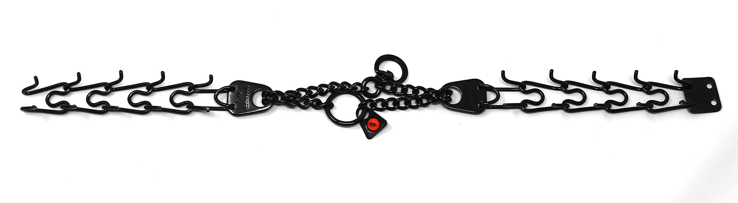 Herm Sprenger Black Stainless Steel Prong Dog Training Collar With Swivel Ultra-Plus Pet Pinch Collar No-Pull Collar For Dogs Anti Pull Training Collar Made In Germany 2.25Mm X 16In