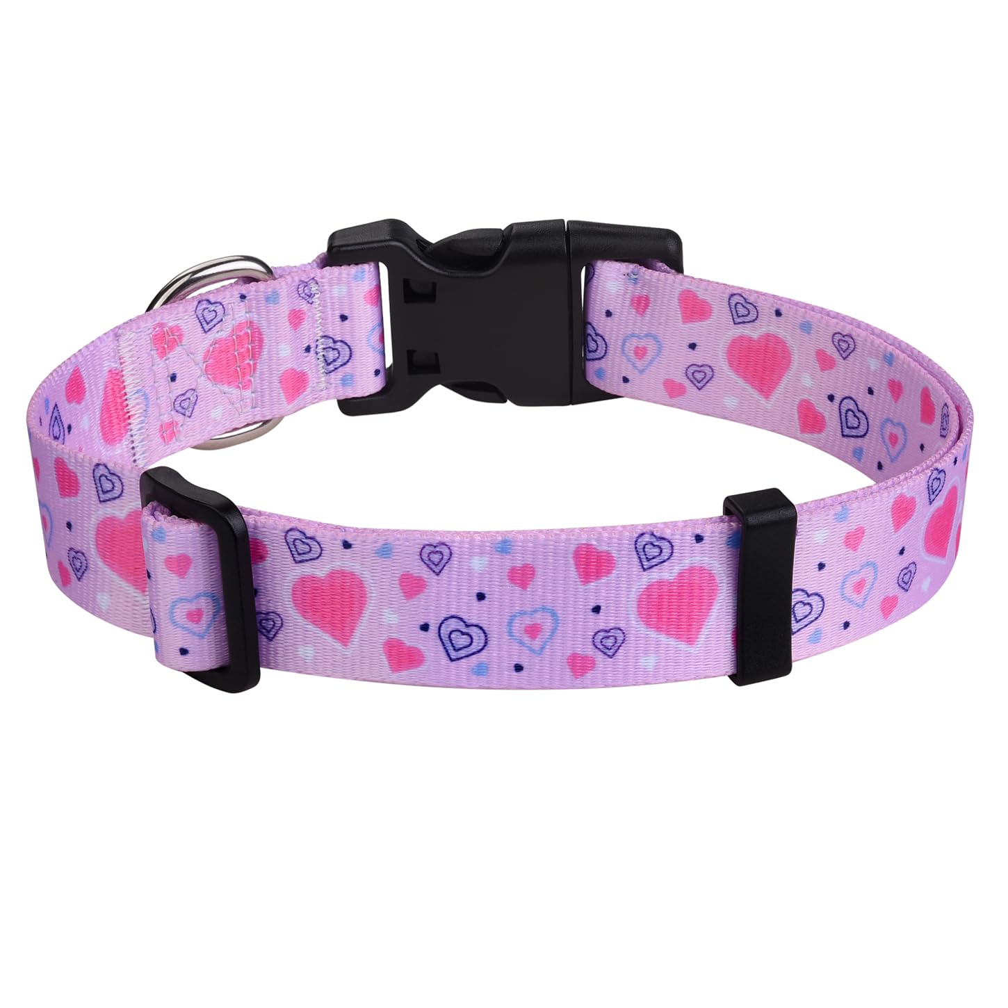 Hqyddmi Dog Collar For Large Dogs, Soft Comfy Pet Collar For Small Medium Large Dogs, Geometry Pattern For Boy Girl Puppy Dogs(L