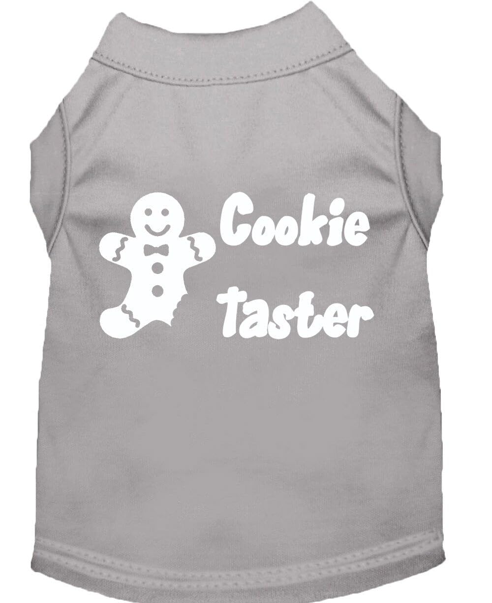 Mirage Pet Products 12-Inch Cookie Taster Screen Print Shirts for Pets, Medium, Aqua