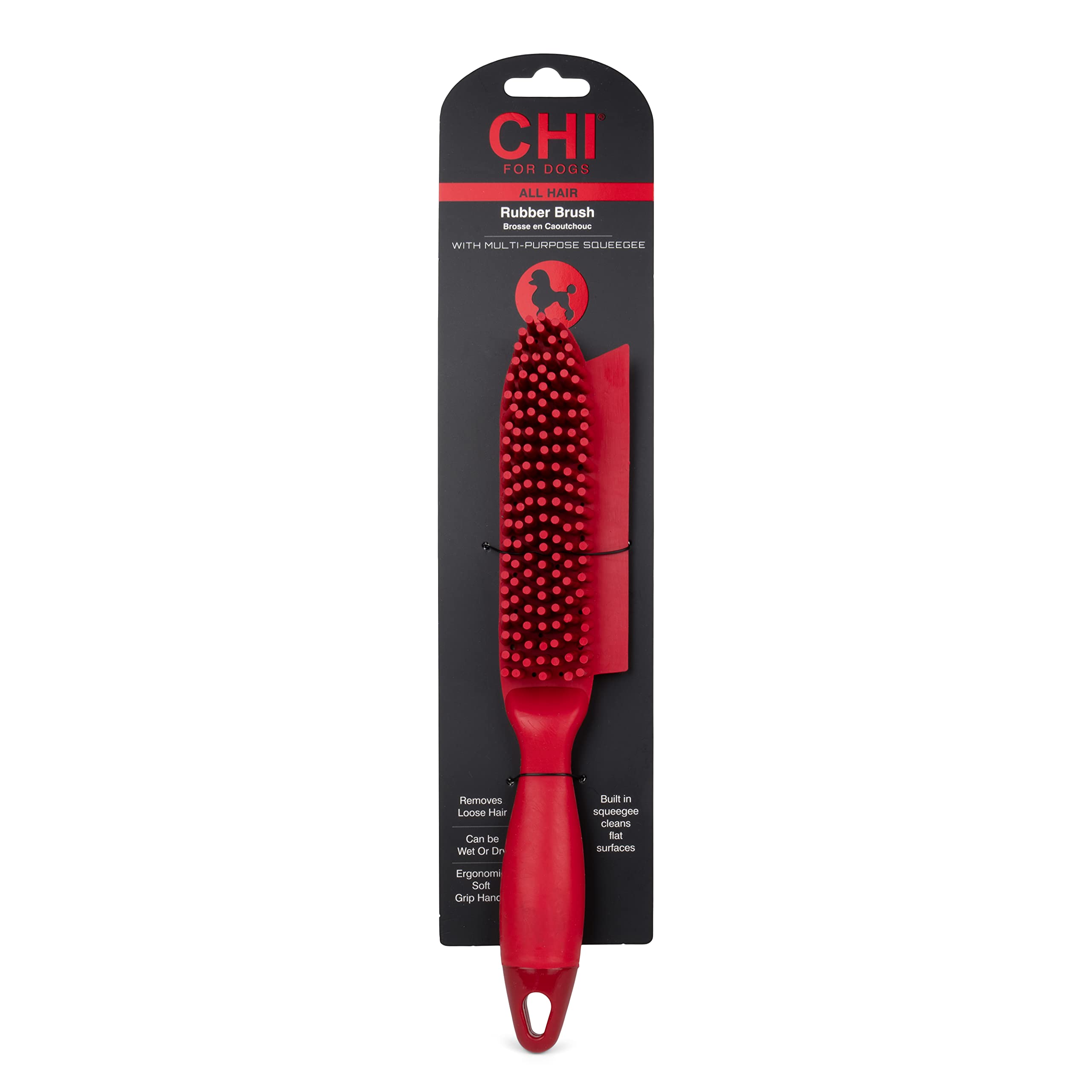CHI For Dogs Rubber Fur Accumulator Dog Brush; Fur Remover, Lint Remover, Pet Hair Removing Tool