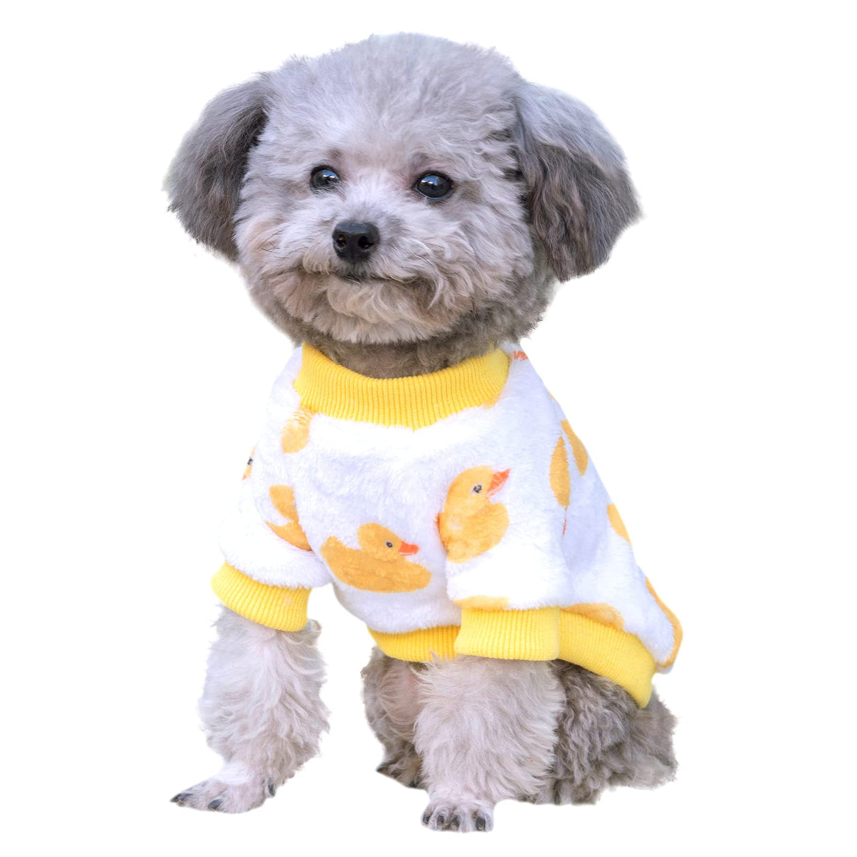 Cutebone Dog Winter Clothes Thick Velvet Coat Puppy Outfit Soft Pajamas Cat Apparel Ltmr04S