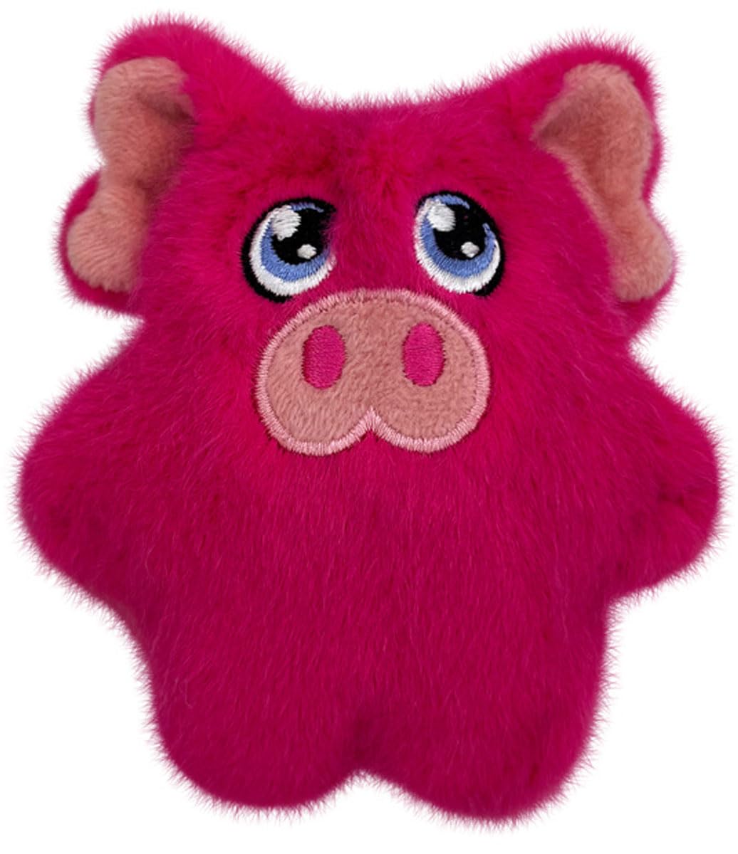 Kong Snuzzles Kiddos Mini Extra Small Dog Toy - Soft Plush Squeaky Toy For Small Dogs & Puppies (Frog/Pig Combo)