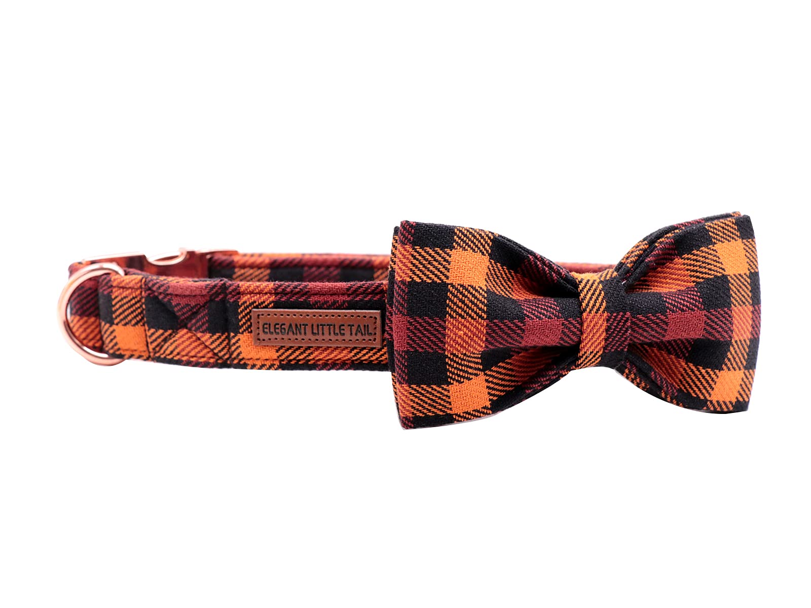 Elegant Little Tail Dog Collar With Bow, Bowtie Dog Collar, Adjustable Fall Dog Collars For Small Medium Large Dogs