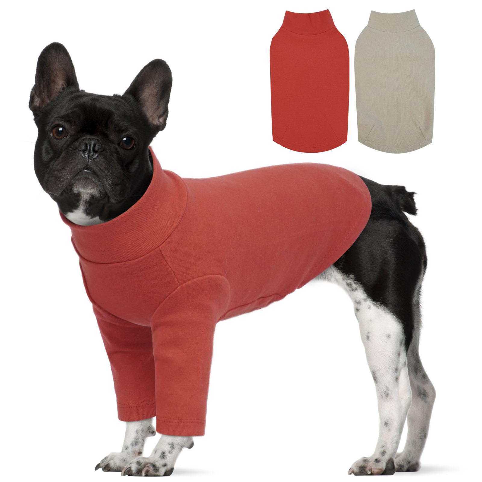 2 Pack Xl Letsqk Plain Pullover Dog Tees For Small Breeds, Stretchy Dog Tshirt, Preventing Pet From Losing Heat After Outdoor Ac