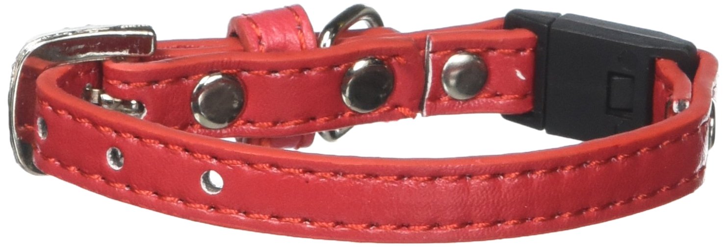 Cat Breakaway Plain Collar, Blank Red 10
