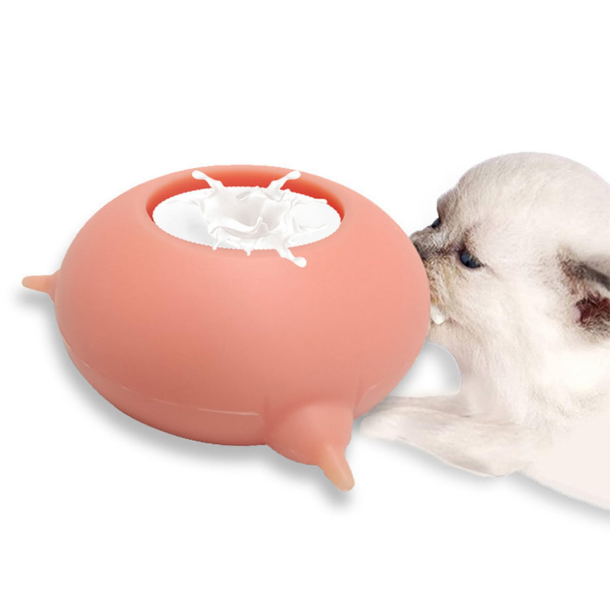 Puppy Feeder Milk Bowl, Silicone Puppy Bottle With 3 Nipples Bubble Pet Nursing Feeder For Doggie Cat Kittens Puppies Rabbits