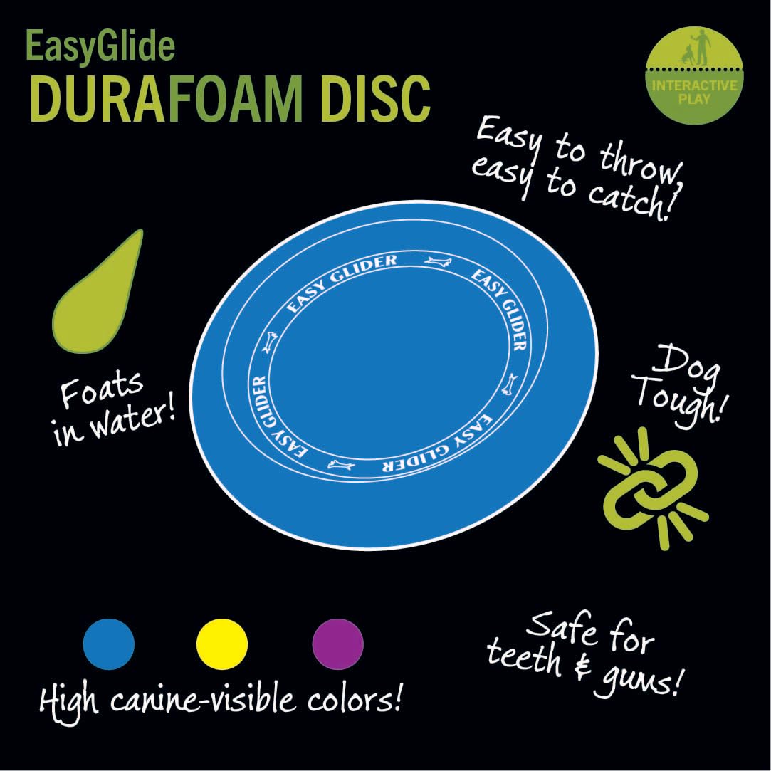 Starmark Easy Glide Durafoam Flying Disc Dog Toy, Color Varies 11'