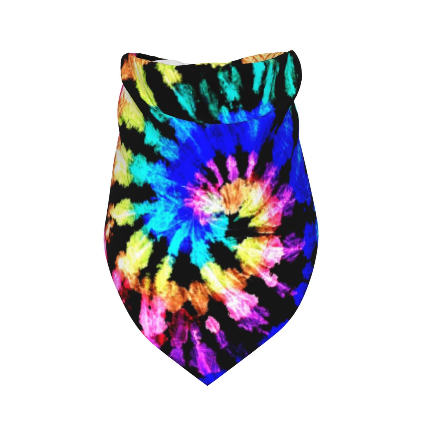 Modern Rainbow Tie Dye Hippie Bohemia Dog Bandana Scarf Triangle Bibs Pet Accessories Cat Kerchief