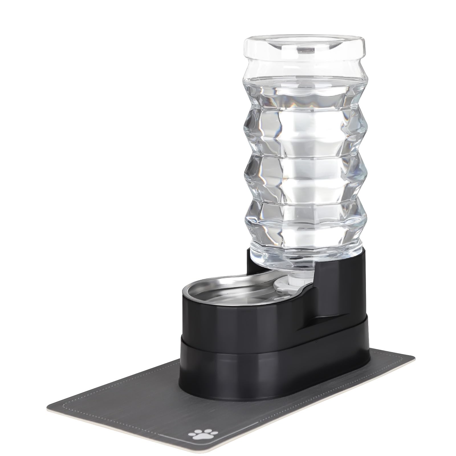 Rizzari 9L Raised Automatic Pet Waterer, Gravity Fed Stainless Steel Waterer, 100% Bpa Free, Large Capacity Feeder For Cats And 