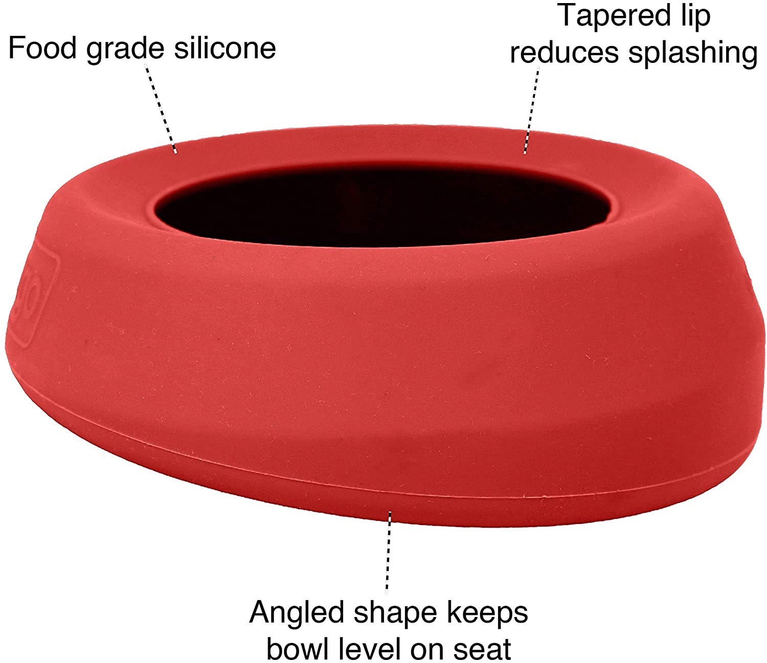 Kurgo Splash Free Wander Water Bowl, No Spill Dog Travel Bowl, Portable No Mess Water Bowl For Dogs, Splash Less Pet Bowl For Ca