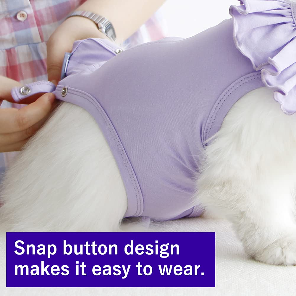 Cat Recovery Suit For Abdominal Wounds And Skin Diseases,Breathable Surgical Recovery Shirt After Surgery Wear Anti Licking Wounds,E-Collar Alternative For Female Cats Kitten(Rsc01-Purple-S)