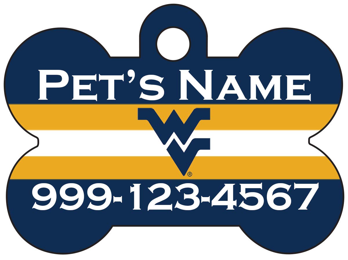 West Virginia Mountaineers Pet Id Dog Tag | Officially Licensed | Personalized For Your Pet