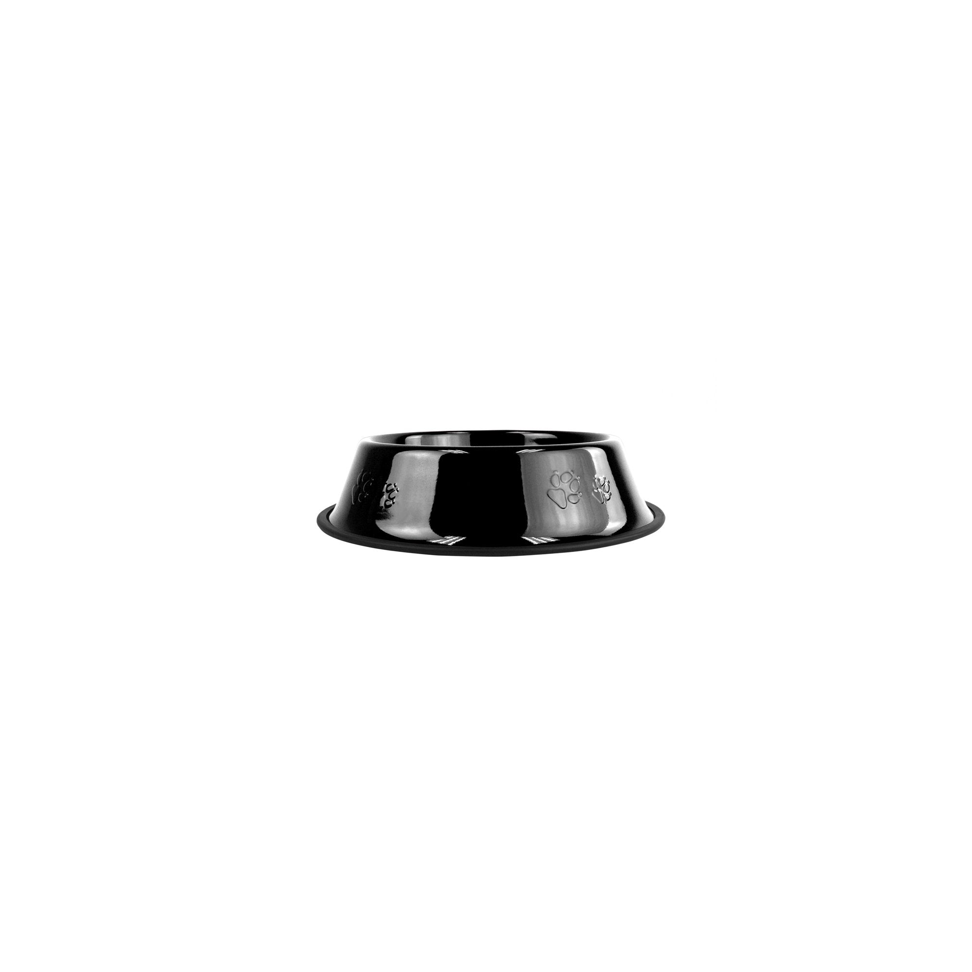 Platinum Pets Non-Tip Stainless Steel Dog Bowl, 6 Oz, Midnight Black, X-Small