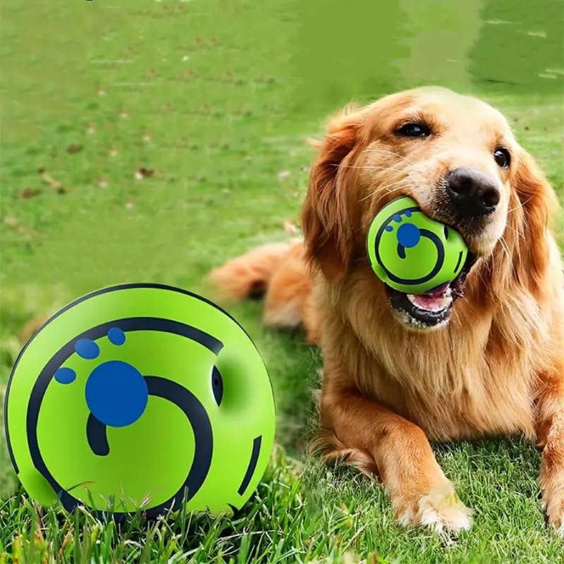 Dog Trust Giggle Ball for Dogs, Durable Interactive Dog Wobble Ball, Dog Balls with Fun Giggle Sounds When Rolled or Shaken, The
