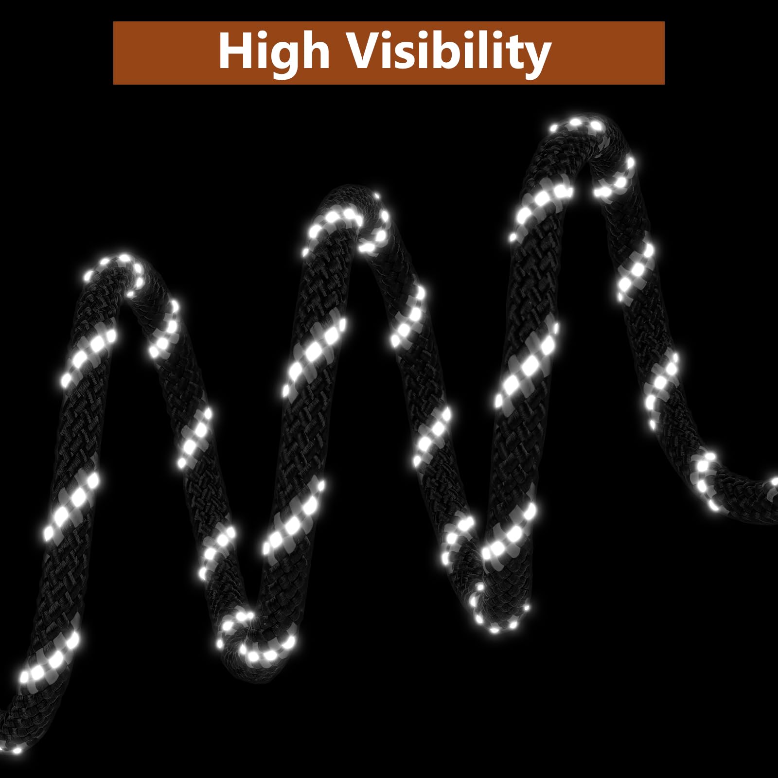 XiaZ 50ft Dog Camping Leash - Portable Overhead Trolley System for Dogs up to 200lbs, Black, Ideal for Camping, Parks, and Outdoor Events