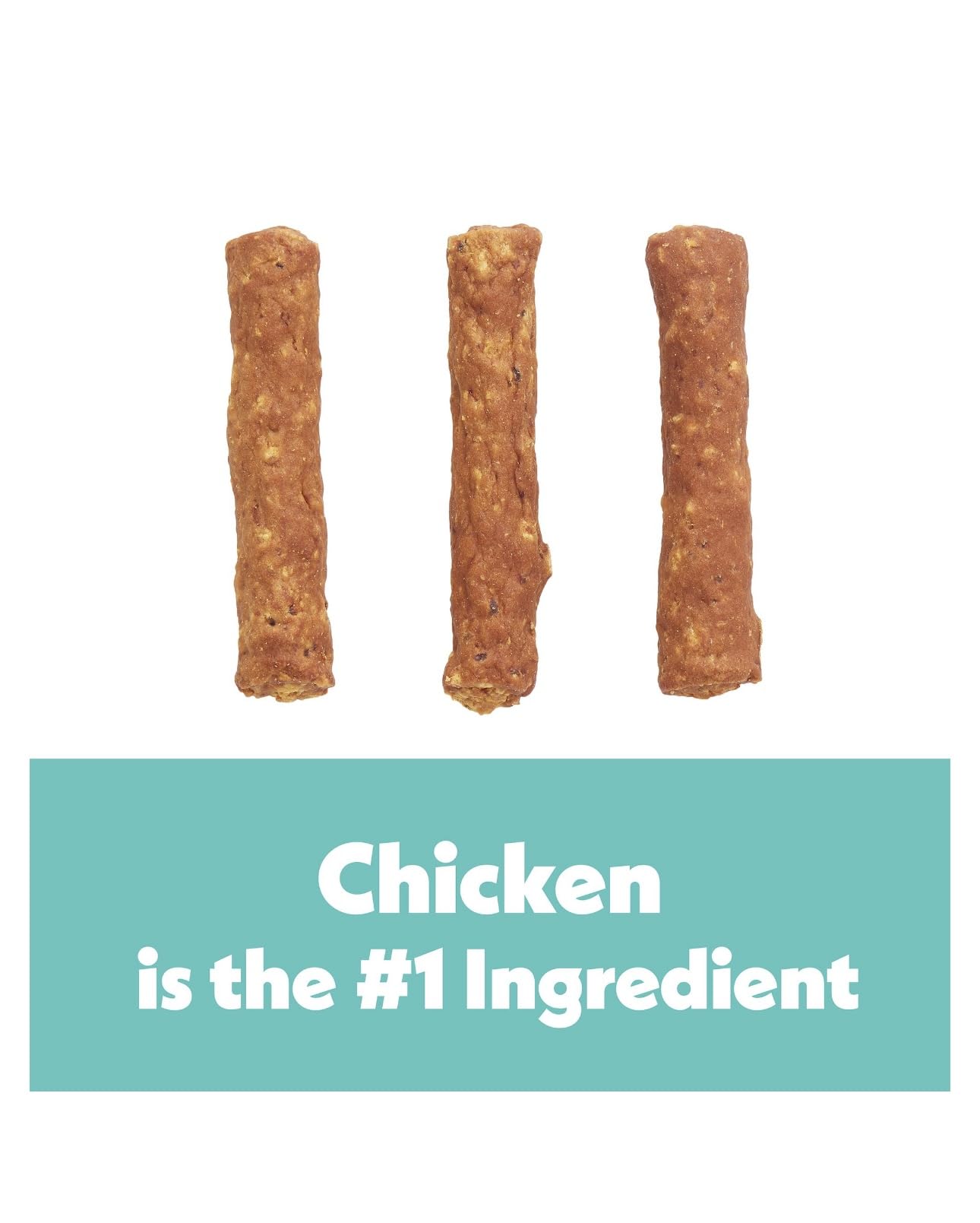 Wiggles & Wags Meaty Sticks Chicken Dog Treats with Waste Bag Dispenser, 16 oz, 1 lb Pack