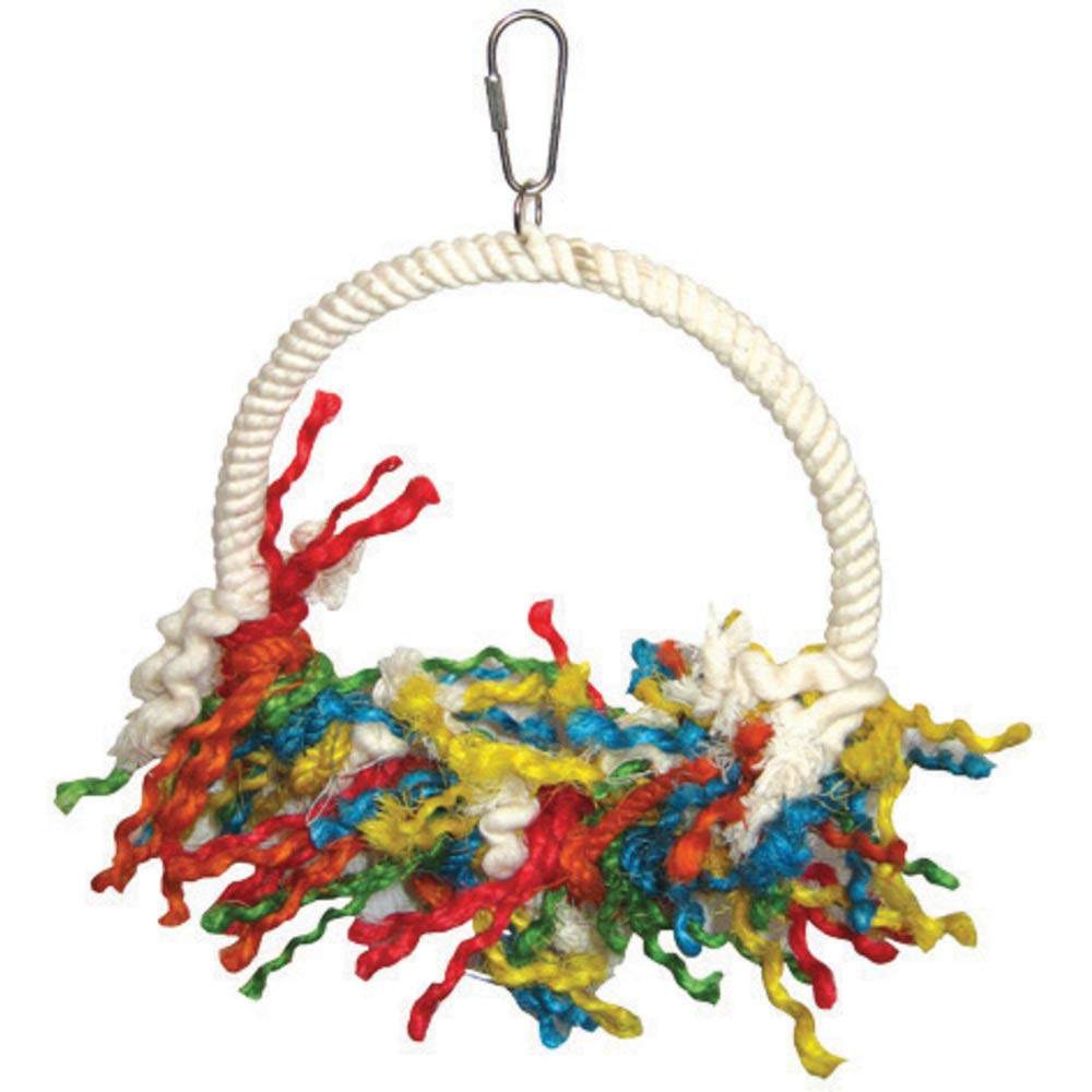 A&E Cage Happy Beaks Rope Swing Preening Bird Toy
